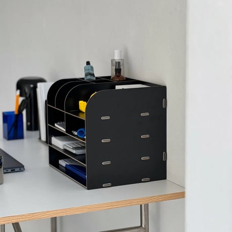 stationery-03028　Wood Grain Desk Organizer