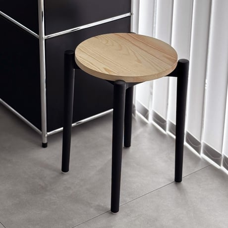 stool-03055　Color Leg Wood Stool