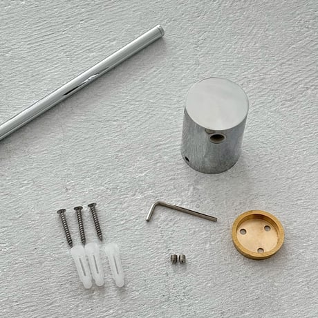 wall-03054　Silver Slide Line Towel Hanger 60cm/80cm