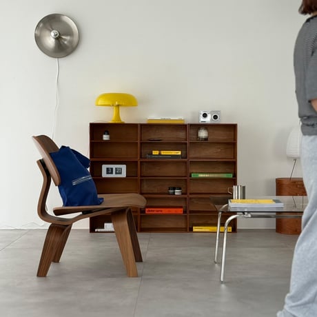 rack-03106　Natural Wood Bookshelf Table Bench