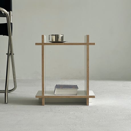 rack-03052　2Tier Plywood Stand Open Shelf