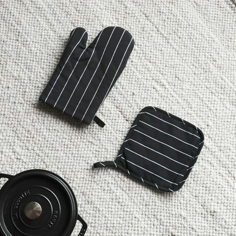 kitchen-03043　Cotton Oven Mitts and Pot Holders/Stripes,Graph Check