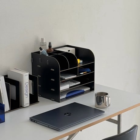stationery-03028　Wood Grain Desk Organizer