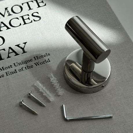 wallhook-03010　Stainless Steel Silver Wall Hook