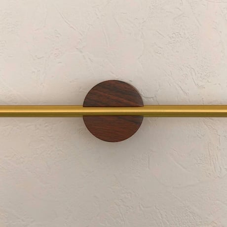 wall-03064　Gold x Wood Pattern Towel Hanger Wall Hanger Bar