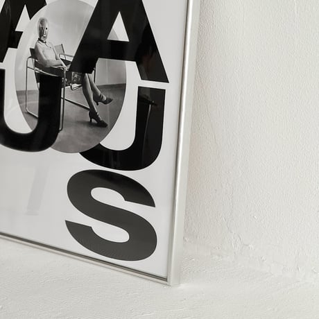 poster-03074　BAUHAUS Silver Frame Art Poster 50×40