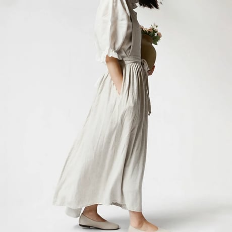 apron-03032　Long Apron Dress