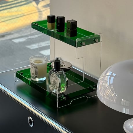 rack-03109　Color Acrylic Two-Stage Display Rack