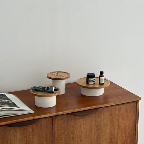 tray-03095　Bamboo Footed Tray