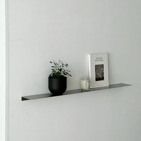 shelf-03033　Silver Wall Rack Long 100cm