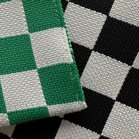 tissuebox-03060　Checker Knit Tissue Case