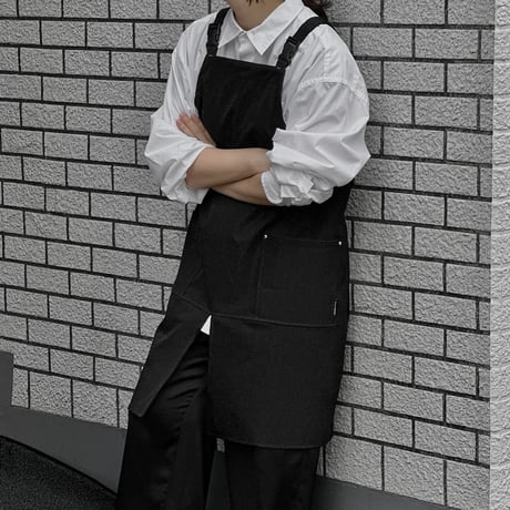 apron-03033　Waterproof Adjustable Buckle Work Apron Black