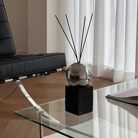 diffuser-03001　Stainless Steel Ball Diffuser Base with Replacement Reed Sticks