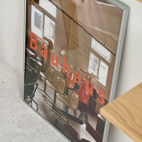 poster-03116　Bauhaus TAKE A BREAK Silver Frame Art Poster 70×50