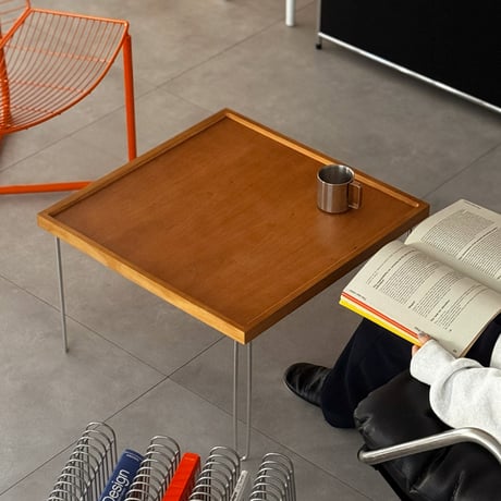 table-03220　Natural Wood Square Coffee Table 60×60cm