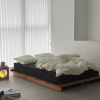 beddingsets-03159　Off-white×Black Stripe Duvet Cover Set