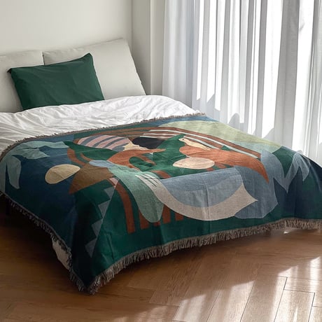 bedthrow-03004　Calm Forest Blanket