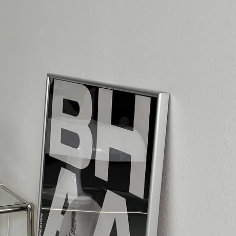 poster-03111　BAUHAUS Lettering Silver Frame Art Poster 80×60