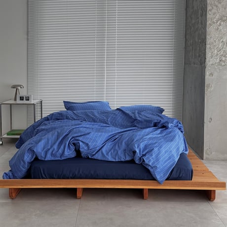 beddingsets-03095　Blue Pin Stripe Bedding Sets