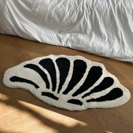 rug-03082　Shell Monochrome Rug 40×64/70×111