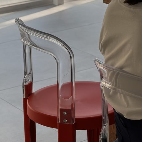 chair-03101　REY CHAIR Polycarbonate × Polypropylene Round Chair