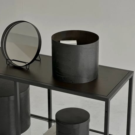box-03051　Round Shaker Boxes Black/Set of 3