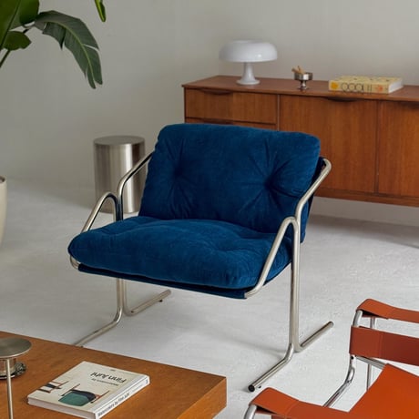 chair-03114　Stainless Sling Fabric Lounge Chair