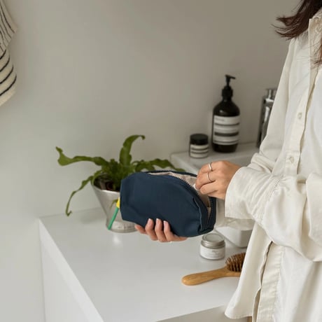 stationery-03035　L size Water Repellent OXFORD Fabric Colored Pencil Case Pouch with Strap