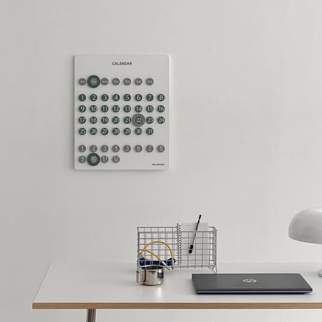 calendar-03023　Wood Panel Wall Perpetual Calendar