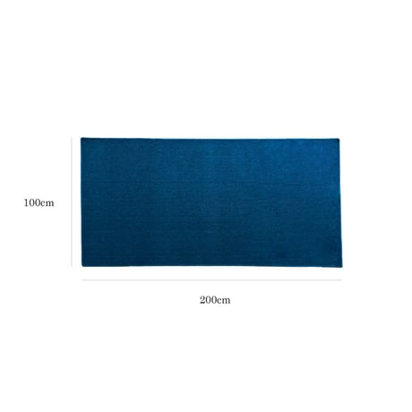 rug-03098　Blue Melange Pile Rug 100×200cm