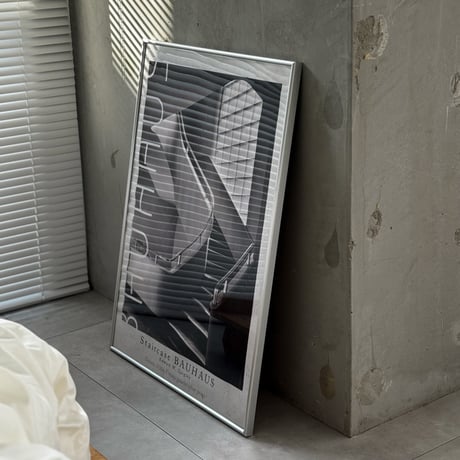 poster-03145　Staircase BAUHAUS Silver Frame 70×50