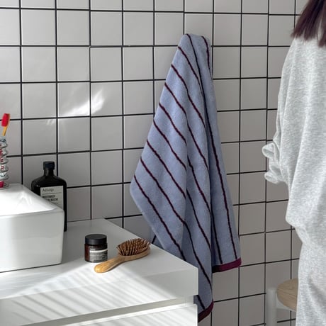 towel-03033　Coloring Stripe Face Towel Bath Towel