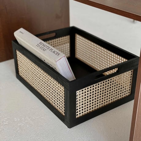 box-03014　Bamboo Mesh Storage Boxes/Set of 2