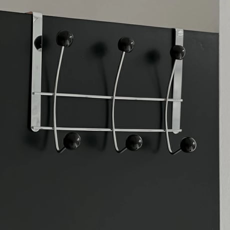 hook-03006　Ball 3 Tier Hanger Iron Silver Door Hook