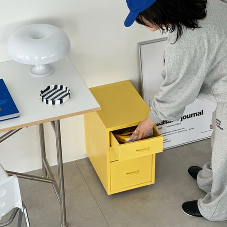 wagon-03029　Color Steel Cabinet Desk Wagon