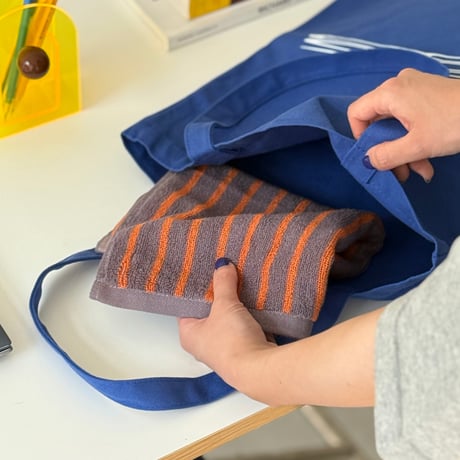 towel-03030　Bicolor Stripe Hand Towel/Face Towel
