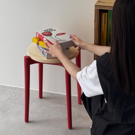 stool-03055　Color Leg Wood Stool