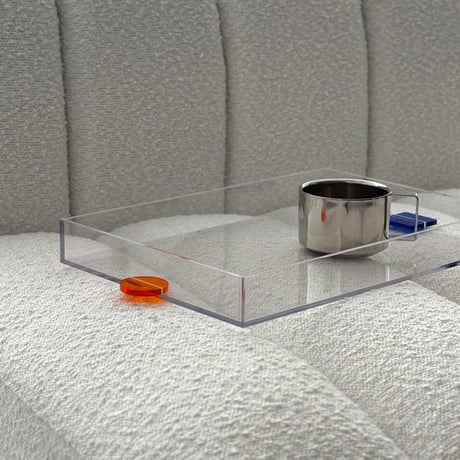 tray-03141　Color Handle Clear Tray