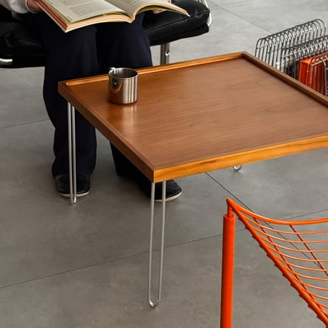 table-03220　Natural Wood Square Coffee Table 60×60cm