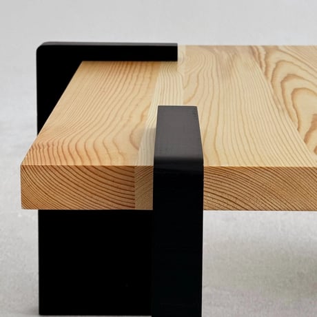 table-03201　Natural Wood Square Coffee Table 66×66