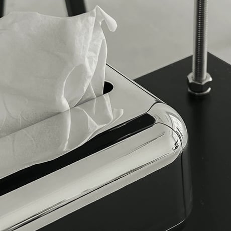 tissuebox-03031　Silver Tissue Case