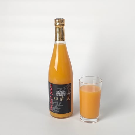 【愛媛県産みかん使用】みかん極撰ストレートジュース　750ml×2本（温州+清見）　【株式会社IAB】