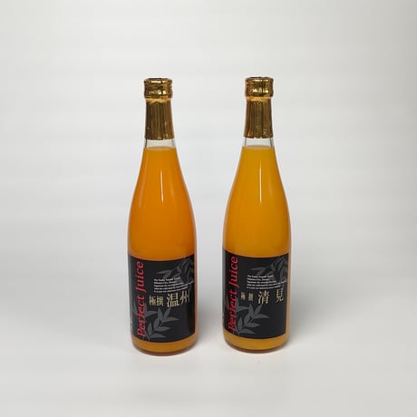 【愛媛県産みかん使用】みかん極撰ストレートジュース　750ml×2本（温州+清見）　【株式会社IAB】
