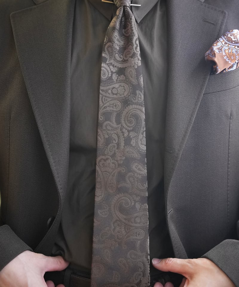 柄ネクタイ・ペイズリー （ブラウン） | スーツ兄弟