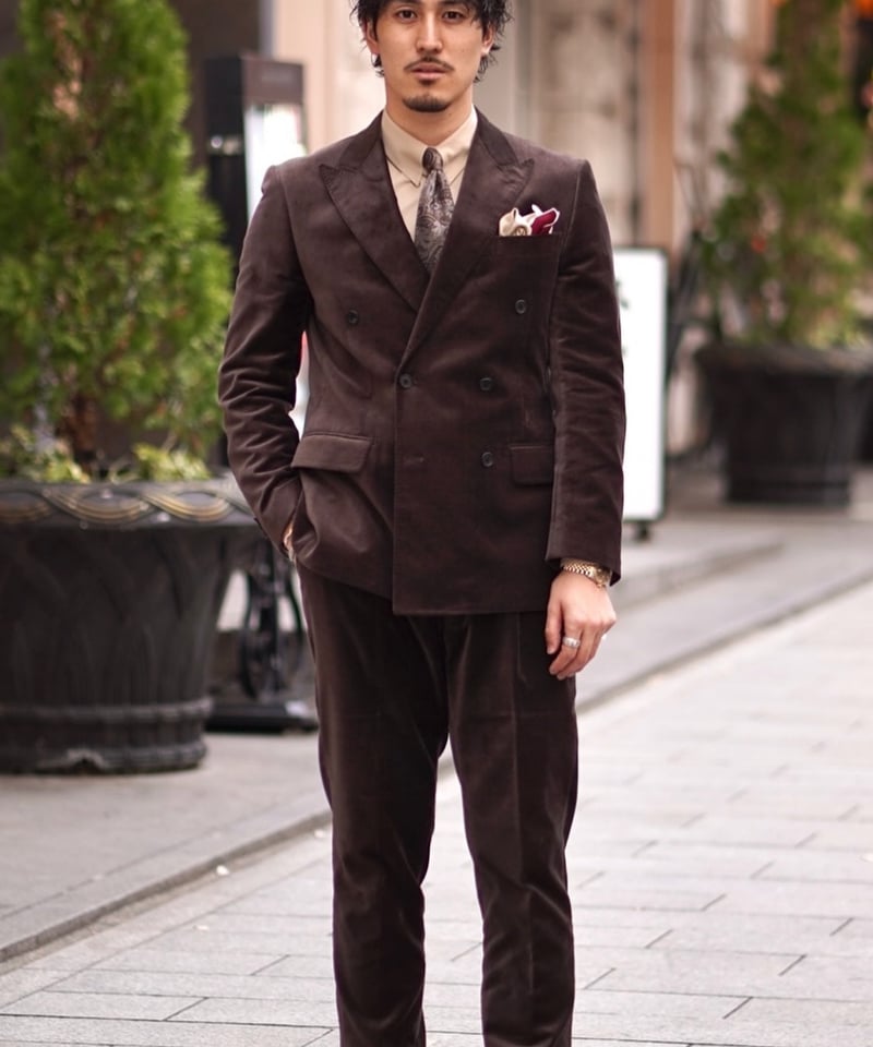 ベロアスーツ ブラウン (ベストなし) | スーツ兄弟