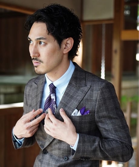 AD1993 コムデギャルソンオムドゥ スーツ チェック ブラウングレー L AD1993 コムデギャルソンオムドゥ スーツ チェック ブラウングレー L