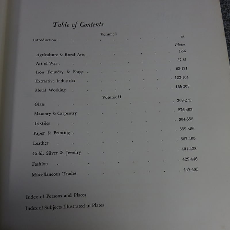 洋書】A DIDEROT PICTORIAL ENCYCLOPEDIA OF TRADES