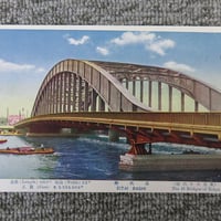 戦前絵葉書　東京大十六橋「永代橋」/BL5-A33