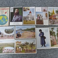 「世界探検家　菅野力夫　第3回世界一周旅行の実況」戦前絵葉書10枚/BL5-A18