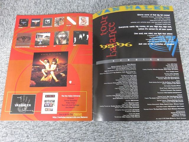 VAN HALEN ヴァン・ヘイレン world tour 1995-1996 BALANCE
